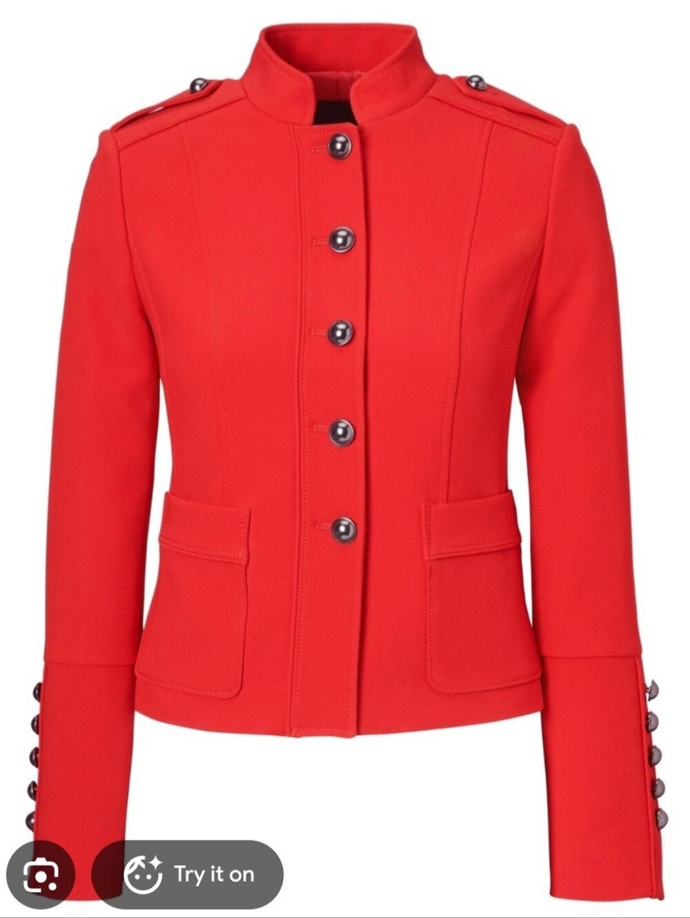 NWT Banana Republic Red Military Jacket 4P